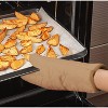 Home Mart Goods Beige Heat Resistant Thick Soft Quilted Lining Kitchen Oven Glove Mitts - 3 of 4