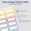 Avery No-Iron Fabric Name Labels, Rainbow Borders Preprinted Designs, Handwrite-Only, 24 Preprinted Labels (40706) - 4 of 4