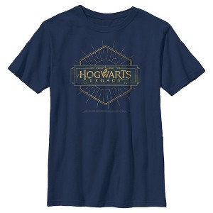 Boy's Hogwarts Legacy Small Art Deco Logo T-Shirt - 1 of 4