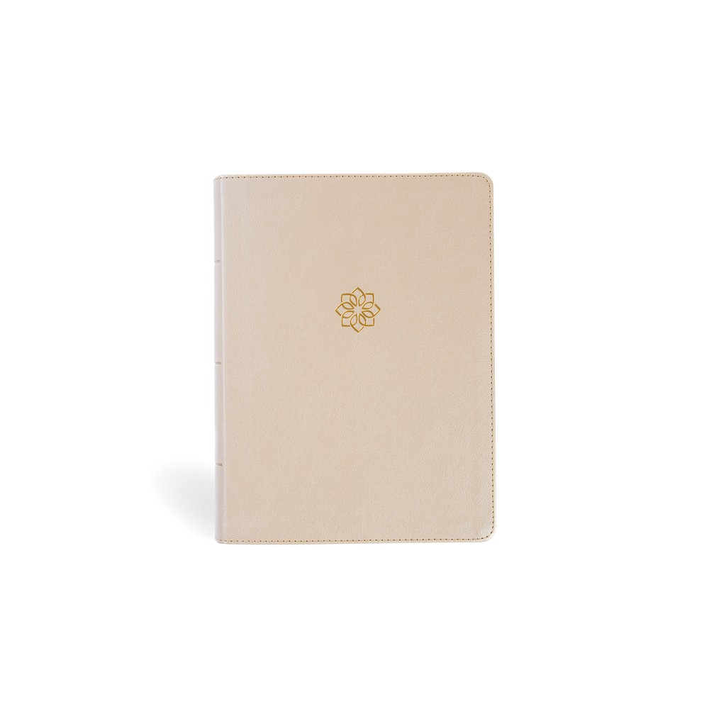 CSB Study Bible, Large Print, Digital Study Edition, Gold Leathertouch, Indexed - by Csb Bibles by Holman (Leather Bound)
