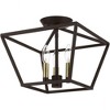 Livex Lighting Devone 3 - Light Semi-Flush Mount in  Bronze/Antique Brass - 3 of 4