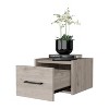 Grungis Wall-Mounted Floating Nightstands with Drawer & Shelf,Wall Mounted Night Stand with Space-Saving for Bedroom Furniture - 4 of 4