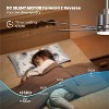 Siljoy 46 Inch Ceiling Fans with Lights and Remote for Bedroom, Modern Nickel Ceiling Fan with Quiet Reversible DC Motor, 3CCT, Dimmable - 2 of 4