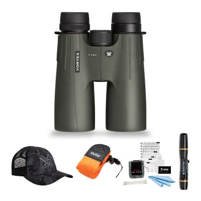 Vortex 12x50 Viper HD Binocular with Foam Floating Strap and Accessory Bundle