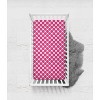Bacati - Ikat Bright Pink Dots Muslin 100 percent Cotton Universal Baby US Standard Crib or Toddler Bed Fitted Sheet - 3 of 4