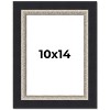 PosterPalooza | Photo Size Embellished Black Picture Frame - UV Acrylic, Foam Board Backing, Hanging Hardware - 2 of 4