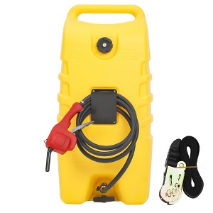 14 Gallon Portable Fuel Tank with Wheels,Gas Caddy with Manual Siphon Pump & 10FT Hose, T-Handle for Easy Carry, Included for Cars, ATVs, Boats - 1 of 4