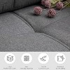 TYBOATLE 88" Faux Leather L-Shaped Sectional Sofa, Comfy Modular Couch with Chaise & USB, Convertible Sofa for Living Room, Bedroom, or Small Spaces - 4 of 4