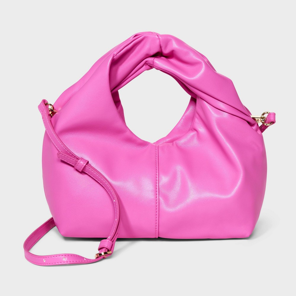 Photos - Travel Accessory Mini Twist Crossbody Bag - A New Day™ Pink