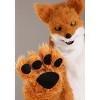 HalloweenCostumes.com One Size Fits Most   Adult Fox Costume With Mouth Mover Mask, White/Orange - 3 of 4