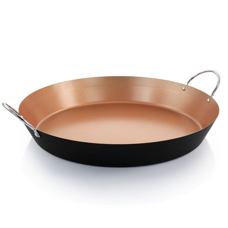 Oster Stonefire Carbon Steel Nonstick 16 Inch Paella Pan in Copper, 2 of 9