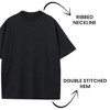 Blu Rock Men's Oversized Heavyweight Cotton Crew Neck Short Sleeve Tee Loose Fit Tops - 4 of 4