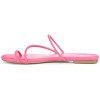 Journee Collection Womens Tanaya Slide Low Block Heel Sandals Magenta 7.5 - 2 of 4