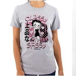 Kanji Betty Boop Classy and Sassy Womens Graphic T Shirt Tees Brisco Brands - 1 of 3