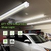 60W 6FT LED Tube Light, 7800LM 6500K, Linkable, V Shape Integrated T8 with Built-in ON/Off Switch, ETL (4-PACK) - 3 of 4