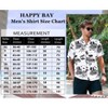 HAPPY BAY Mens Hawaiian Short Sleeve Button Down Shirt Men's Vacation Shirts Summer Beach Casual Tropical Shirts for Men Funny - 4 of 4