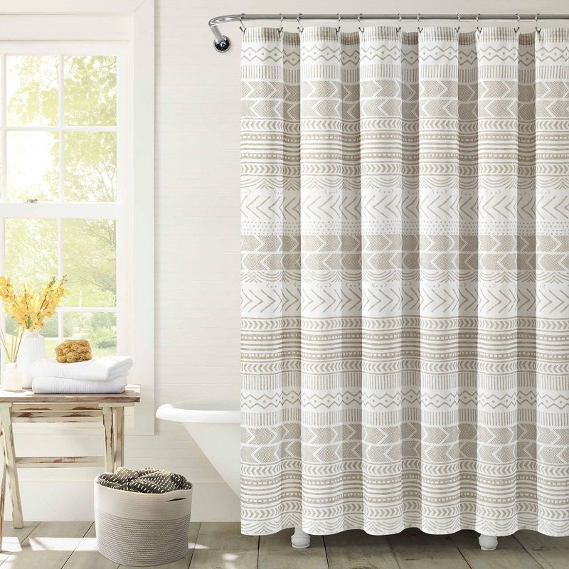 Hygge Geo Shower Curtain - Lush Décor, 1 of 9