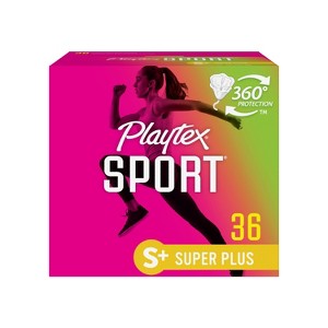 Playtex Sport Plastic Tampons Unscented Super Plus Absorbency - 36ct - 1 of 4