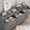 GustoWave Dresser for Bedroom, 53.5" Wide Dresser Organizer, 7 Drawer with Golden Metal Handle and Legs, Modern Chest of Drawers for Closet - 4 of 4