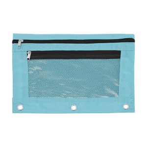 Unique Bargains Pencil Case for 3 Ring Binder Double Layer Smooth Zipper for Folders - 1 of 4