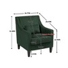 MOONMISS Modern Corduroy Accent Chair,Upholstered Armchair with Scooped Arms for Bedroom,Apartment,Studio,Office,Waiting Room - 4 of 4