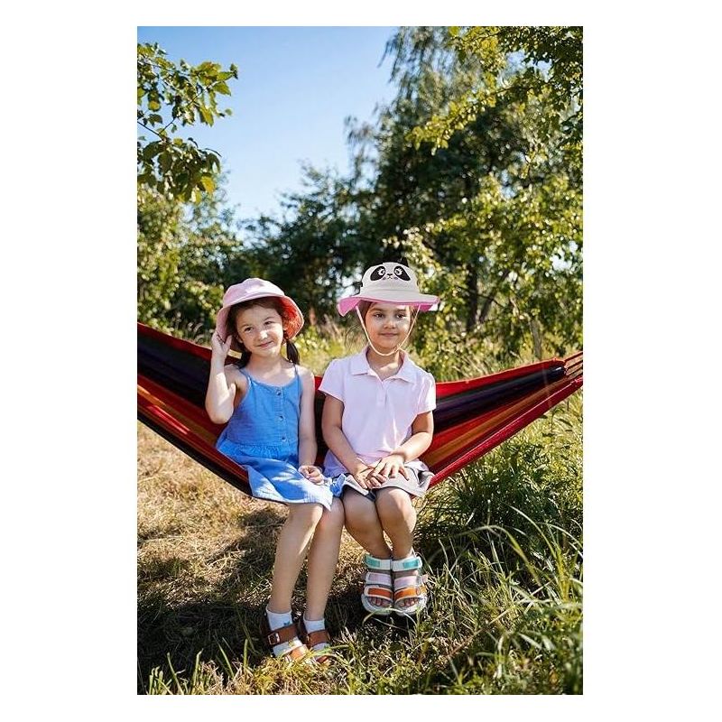 Addie & Tate Kid's Sun Hat for Boys and Girls with UV Protection, Toddlers and kids Ages 4-7 Years (Panda), 2 of 4