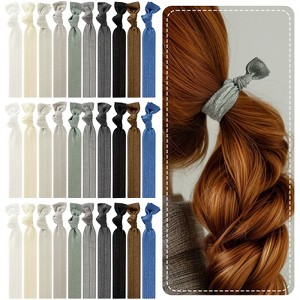 Wrapables No Crease Ouchless Elastic Ribbon Hair Ties Ponytail Holders - 1 of 4