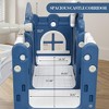 8 In 1 Toddler Slide with Basketball Hoop, Telescope, Steering Wheel, Tunnel, Ball and Storage Space - 3 of 4