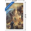 Trends International Justice League vs. Godzilla vs. Kong - Street Battle Framed Wall Poster Prints - 3 of 4