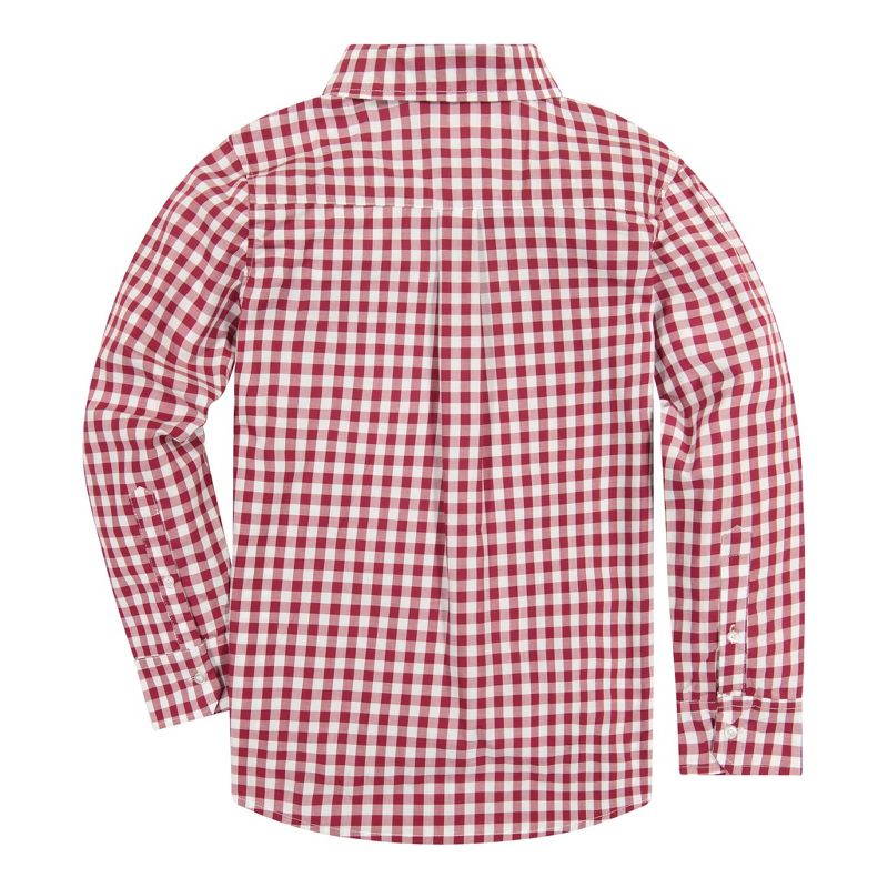 Andy & Evan Kids Red Gingham Button Down Shirt, Size 8, 3 of 6