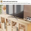 Large Buffet Cabinet with Storage, Sideboard Buffet Cabinet with Glass Doors - 2 of 4