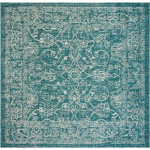 Courtyard CY8680 UV & Stain Resistant Non-Shedding Power Loomed Indoor/Outdoor Rugs - Safavieh - 1 of 4