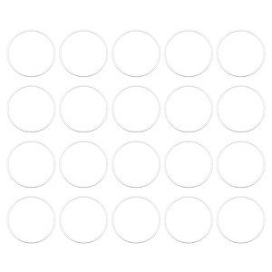 Unique Bargains DIY Craft Brass Hollow Round Jewelry Connecting O-Rings 50 Pcs - 1 of 4