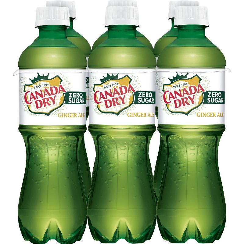 Canada Dry Zero Sugar Ginger Ale Soda Bottles - 6pk/16.9 fl oz, 3 of 10