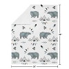 Sweet Jojo Designs Boy Baby Security Blanket Bear Mountain Blue and Black - 3 of 4