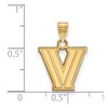 Black Bow Jewelry 14k Yellow Gold Villanova Wildcats NCAA Small Pendant - 2 of 3