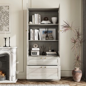 Famapy Versatile Wood Cabinet Customizable for Bookshelf, Side Cabinet or Kitchen Use - 1 of 4