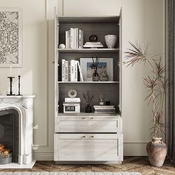 Famapy Versatile Wood Cabinet Customizable for Bookshelf, Side Cabinet or Kitchen Use