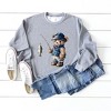 Simply Sage Market Women's Graphic Sweatshirt Teddy Bear Fisherman - 3 of 4
