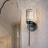 LLHZSY Modern Bathroom Vanity Wall Light Cylinder Bathroom Crystal Wall Sconces - Gold/Black-1/2/3/4/5 light - 2 of 4