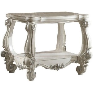 Royal Hampton End Table with Bottom Shelf in White - 1 of 4
