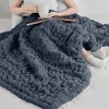 50"x60" Ruched Faux Fur Throw Blanket - Madison Park - 4 of 4