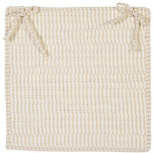 Colonial Mills Ticking Stripe Rect - Canvas Chair Pad, Set of 4 - 1 of 1
