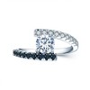 Kylie Engagement Ring Bridal Sterling Silver Black Cz Womens Ginger Lyne Collection - image 2 of 4