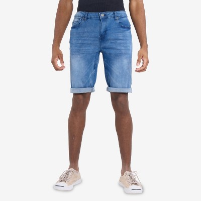 CULTURA Men's Roll Up Denim Shorts