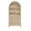 70" Tall Bookcase Wood Bookshelf with 5 Shelves Adjustable,Farmhouse Arched Storage Cabinet for Living Room - 4 of 4