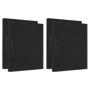Unique Bargains Painting Blank Art Canvas Board 4 Pcs Black - 1 of 4