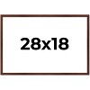PosterPalooza | Classic Modern Brown Picture Frame - UV Acrylic, Backing Board, Hanging Hardware Included - 2 of 4