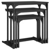vidaXL Nesting Coffee Tables 3 pcs Black Engineered Wood - 4 of 4