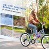 NAYSAYE Bicycle 24 Inch Adult Commuter Bike with 6 Speed Shifter Steel Frame for Daily Rides, Blue, 68.9"*22.4"*46.1" - 2 of 4